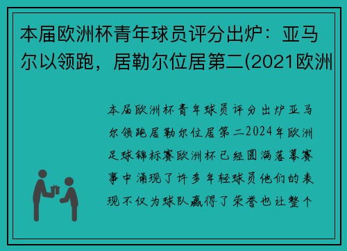 本届欧洲杯青年球员评分出炉：亚马尔以领跑，居勒尔位居第二(2021欧洲杯年轻球员)